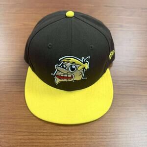 Barney Rubble Fitted Hat Mens SZ 7 1/4 Adult Flintstones Show Raised TV Anime